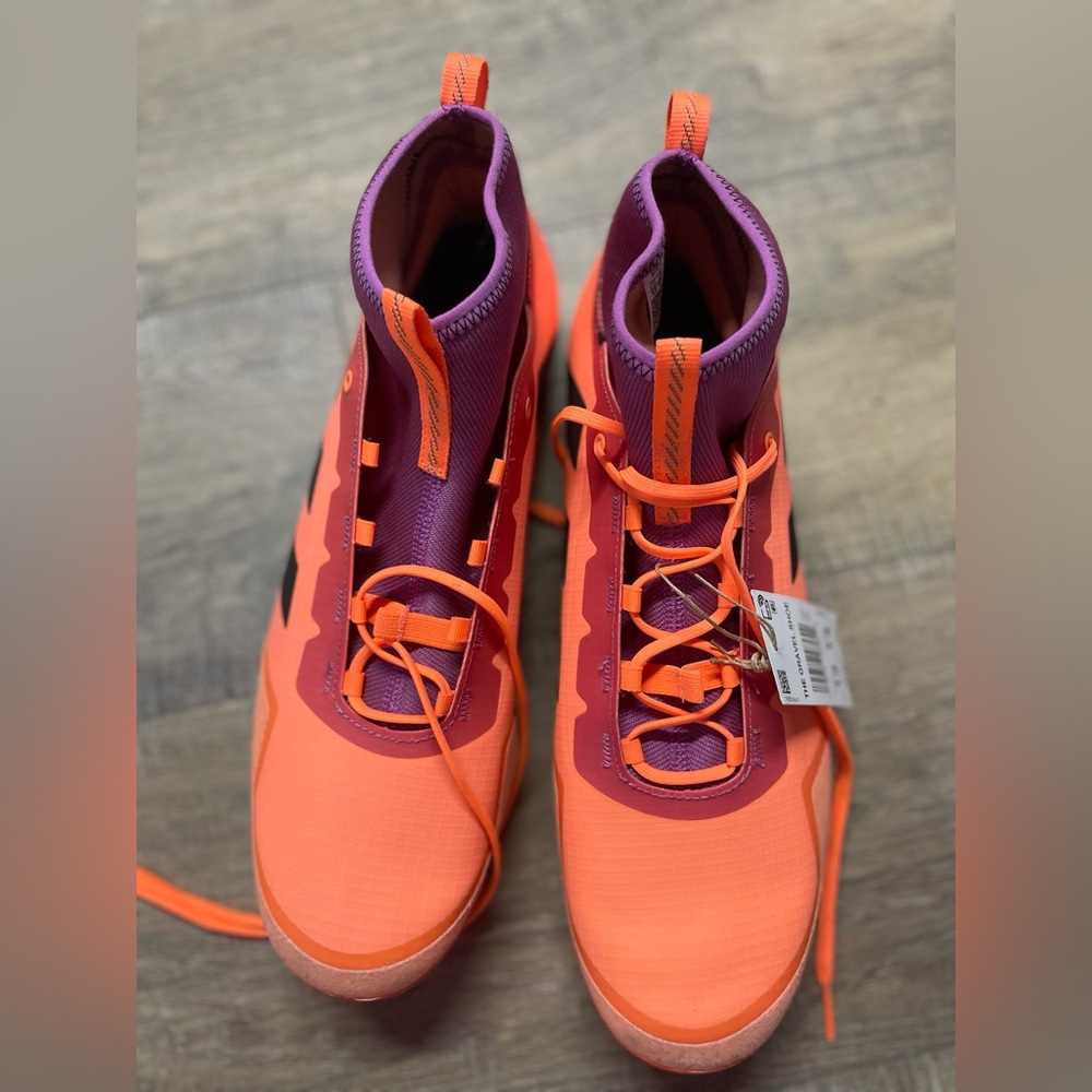 NWT Adidas Orange 🚲 CYCLING “The Gravel” Off-Road Lace Up Shoes sz 13